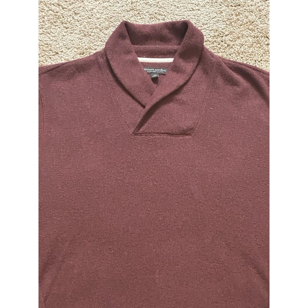 Men's Banana Republic Knitted Pullover Sweater - Medium - Ultra Soft Waffle - Picture 2 of 3